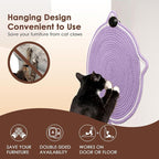Cat Scratcher Mat, Natural Cotton Rope Cat Scratch Pad, 15.7'' Round Horizontal - Image 4