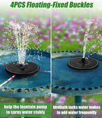 SZMP Solar Water Fountain Upgraded 100% Glass Panel, 3.5W Solar Powered - Image 5