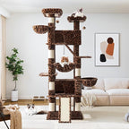 Allewie 81 Inches Tall Cat Tree/Multi-Level Large Climbing Tree House and Towers - Image 2