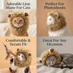 Lion Mane Wig Pet Costume, Costumes - Image 7