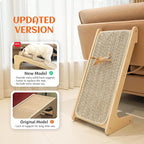 PETKARAY Cat Scratcher, Sisal Cat Scratching Ramp, L Shape Scratch Board - Image 2