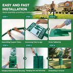 POCHAR Dog Waste Station Outdoor, Aluminum Rustproof Pet Poop Station - Image 6