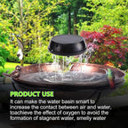 Bird Bath Solar Swing Device, Stainless Steel Bird Bath Bubble Device, Suitable - Image 4
