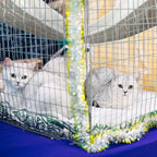 2 Pieces Reversible Cat Hanging Hammock Soft Breathable Pet Cage Hammock - Image 2