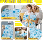 Personalized Paw Print Dog Blanket - Image 6