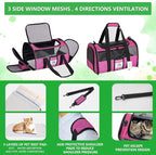 20 Inch Large Cat Carrier for Cats Up to 25 lbs, Extra Large Soft Sided Dog - Image 4