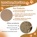 Natural Cork cat Scratch pad for Cats-cat Scratching Posts-cat scratchers for - Image 5