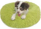 Calming Donut Dogs Beds for Small Dogs Washable, 19inch Fluffy Round Puppy Bed by nononfish