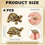 4 Pcs Mini Copper Bath Disk Ornaments Brass Bird Bath Purification Disks - Image 2