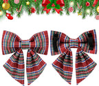 Christmas Plaid Dog Collar - Image 3