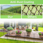 Decorative Garden Fence 24in x20ft, 10 Pack No Dig Fence Animal Barrier - Image 4