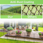 Decorative Garden Fence 24in x10ft, 5 Pack No Dig Fence Animal Barrier - Image 8