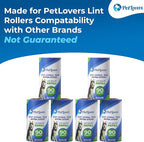 PetLovers Extra Sticky Lint Roller 6 Pack of Refills Only - Image 2
