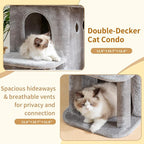 Heybly Cat Tree, 25.6-inch Cat Tower - Image 9