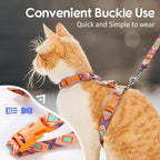 Dooradar Cat Harness and Leash, Escape Proof Adjustable Kitten Vest, - Image 2