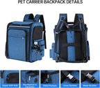 Cat Carrier Backpack for Travel, Dog Carrier Backpack for Large cat, Small Dogs - Image 6