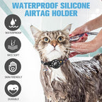 BINGPET AirTag Cat Collar with Bells, Upgraded Safety Elastic Cat Collar with - Image 5