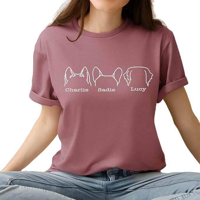 Custom Dog Mom Shirt for Women Pet Ears Sweatshirt - Image 2