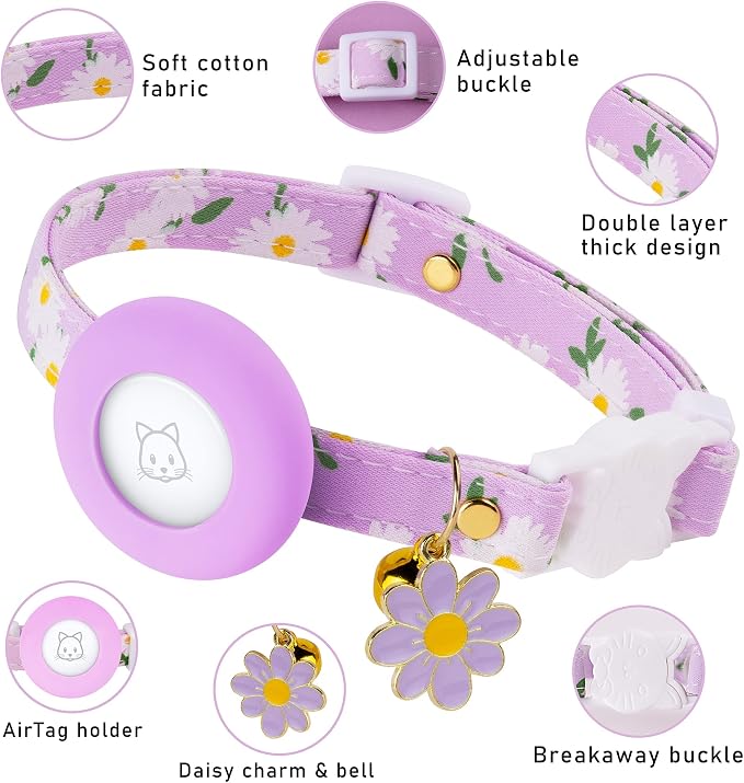 Airtag Cat Collar, JXFUKAL Kitten Collar Breakaway - Image 2