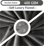 Waterproof Dog Blankets Dark Grey, Soft Fluffy Sofa Car Bed Protector, - Image 4