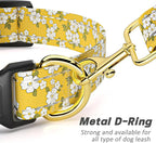 Reflective Dog Collar for Large Dogs, Cute Flower Theme Adjustable Heavy-Duty - Image 5