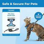 Voyager Escape-Proof Step-in Lock Cat Harness & 5ft Neoprene-Handle Leash Set - Image 2