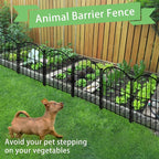 Decorative Garden Fence 17in x10ft, 10 Pack Rustproof Metal No Dig Fence Animal - Image 5