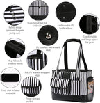 Cat Carrier, Dog Carrier, Pet Carrier, Foldable Waterproof Premium PU Leather - Image 3