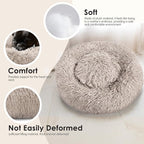 Dogs Bed for Small Dogs, Anti-Anxiety Washable Round Bed - Image 4