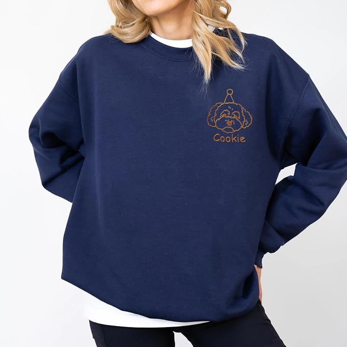 Custom Pet Sweatshirts with Photo and Name, Personalized Dog Sweatshirt - Image 5