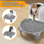 Litter Catching Step for Cat Litter Box, Litter Trap Stool for Automatic Litter - Image 6