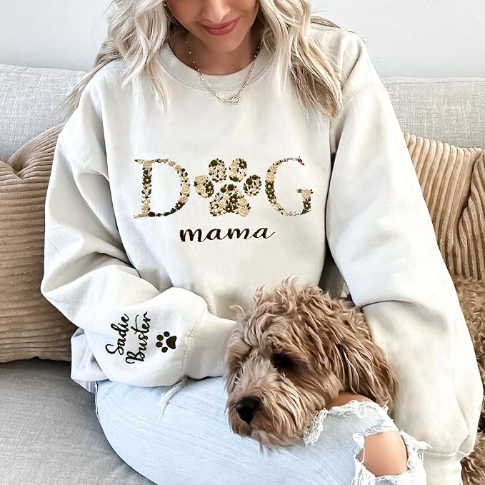 LOVELYPOD Custom Embroidered Dog Mom Sweatshirt - Image 5