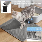 HCY&WLD 2-Pack Cat Litter Mat, Double Layer Honeycomb Waterproof Urine Proof - Image 5