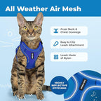 Voyager Escape-Proof Step-in Lock Cat Harness & 5ft Neoprene-Handle Leash Set - Image 3