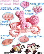 4 Pack Puppy Teething Toys Dog Durable Chew Toys Soft Rubber Toy Dog Teeth - Image 2