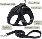 BOOMIBOO Dog Harness with Leash Set, No Pull Adjustable Reflective Step-in - Image 2