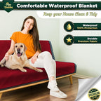 Paw Buddies Waterproof Blanket 80"x90" – Reversible Microfleece Throw - Image 4