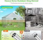 9.1x9.1 FT Outdoor Dog Kennel Heavy Duty Dog Enclosure - Image 3
