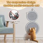 25.6 Inch Large Scratching Mat for Indoor Cats Natural Cotton Rope Flat - Image 5