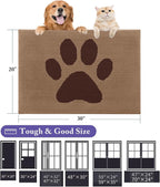 Buganda Dog Door Mat for Muddy Paws, Absorbent Dirt Trapper Non Slip Indoor - Image 2