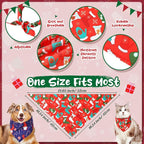 Amylove 120 Pcs St. Patrick's Day Dog Bandanas Bulk Holiday Triangle Dog Pack - Image 2