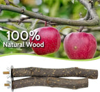 BNOSDM Natural Wood Bird Ladder Perch 6Pcs Parrot Stand Branches Climbing - Image 4