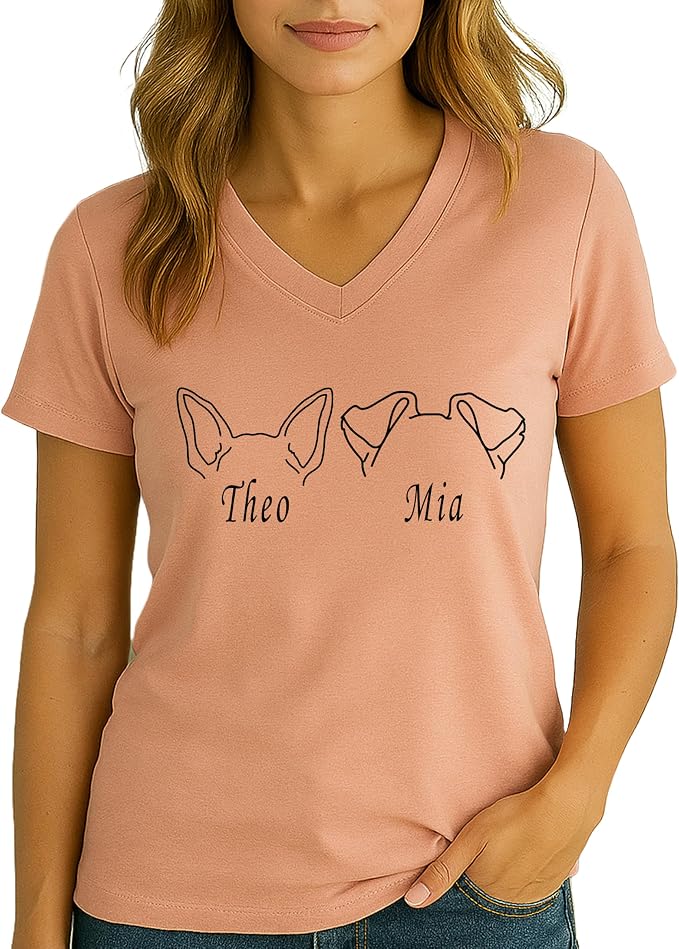 Custom Dog Mom Shirt for Women Pet Ears Sweatshirt - Image 2