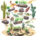 32Pcs Desert Reptiles Animals Figures Toys School Projects Diorama Kit Lizard by kukifun