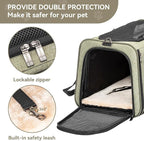 Petsfit 19"X12" X12" Expandable Pet Carrier, Square Expansion Reduces Pet - Image 4