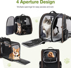 Lekebobor Large Cat Backpack Carrier Expandable Pet Carrier Backpack - Image 5
