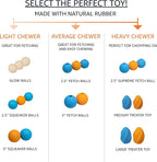 Amazon Basics Interactive Bouncy Durable Rubber Dog Toy Balls, 2.5 inch - Image 5
