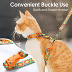 Dooradar Cat Harness and Leash, Escape Proof Adjustable Kitten Vest, - Image 2