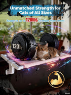 Heavy-Duty Cat Window Sill Perch All-Metal Frame Supports up to 120 lbs – - Image 2