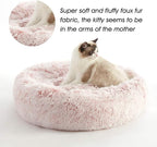 WESTERN HOME WH Calming Dog Bed & Cat Bed, Anti-Anxiety Donut Dog Cuddler Bed - Image 3